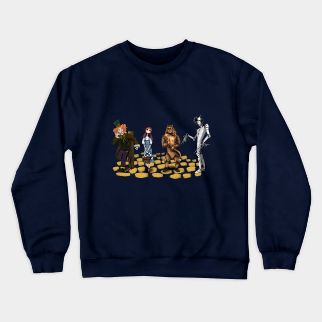 Wizard of Oz Burton Style Crewneck Sweatshirt by BeverlyHoltzem